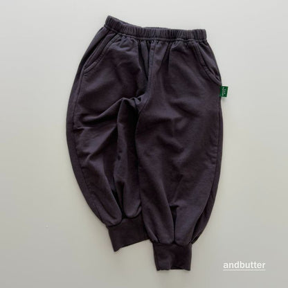 【予約】Rib  Jogger Pants  / andbutter(S-JM)