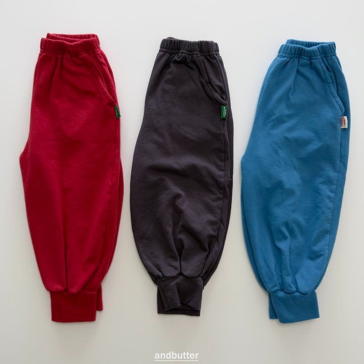 【予約】Rib  Jogger Pants  / andbutter(S-JM)