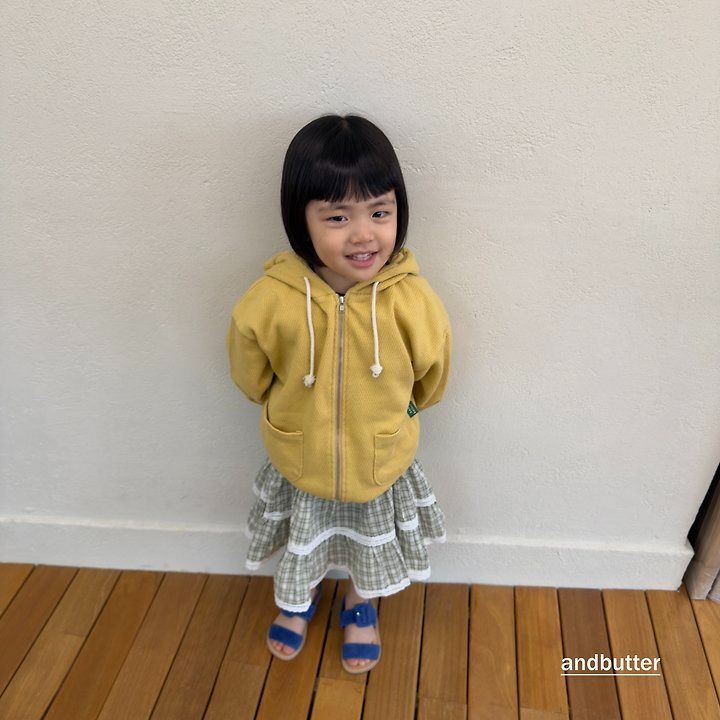 【予約】Check Tiered Skirt  / andbutter(S-JM)
