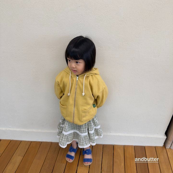 【予約】Check Tiered Skirt  / andbutter(S-JM)