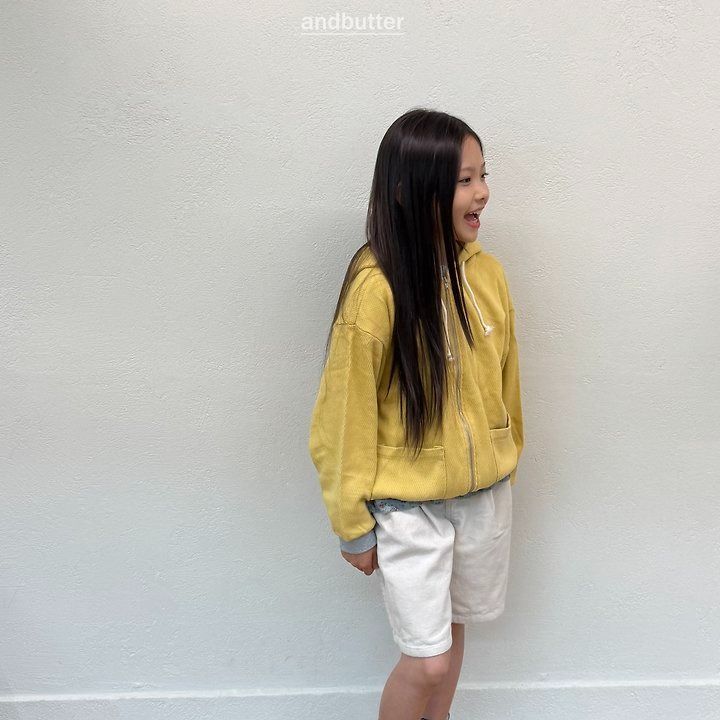 【予約】Tone-on-Tone Pocket Zip-Up Hoodie  / andbutter(S-JM)