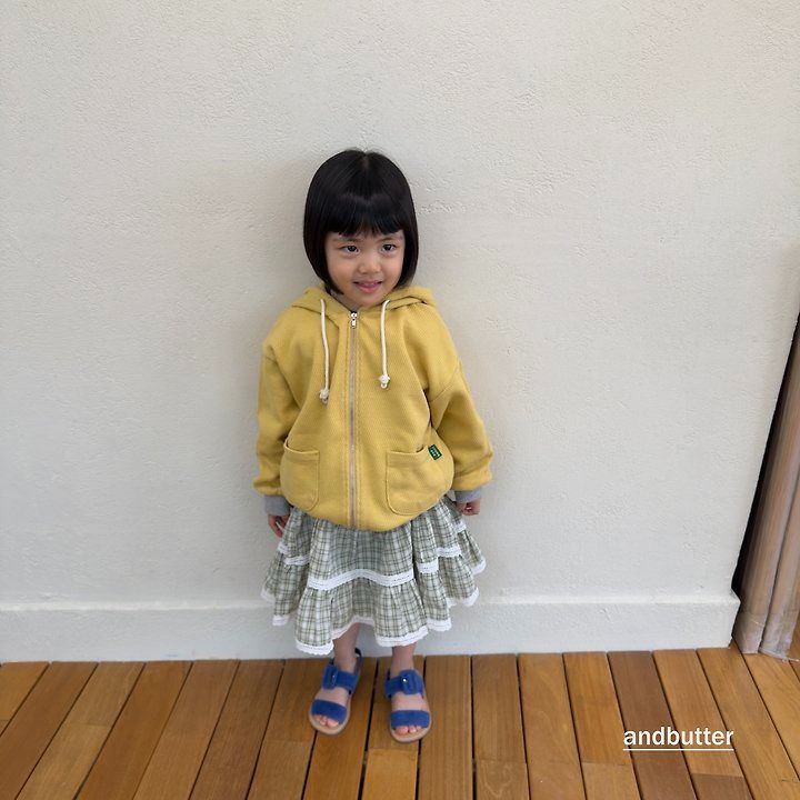 【予約】Tone-on-Tone Pocket Zip-Up Hoodie  / andbutter(S-JM)
