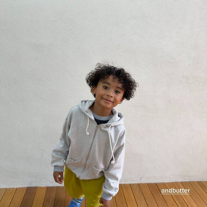 【予約】Tone-on-Tone Pocket Zip-Up Hoodie  / andbutter(S-JM)