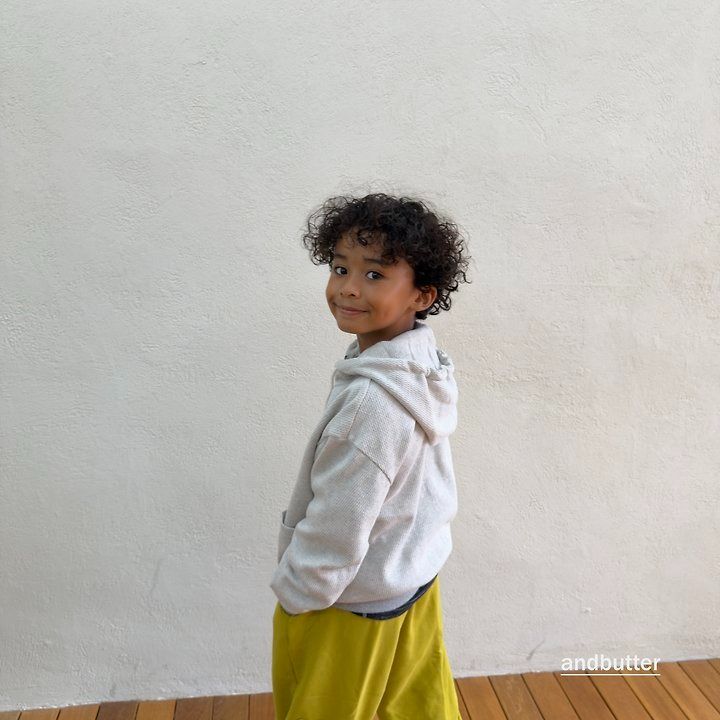 【予約】Tone-on-Tone Pocket Zip-Up Hoodie  / andbutter(S-JM)