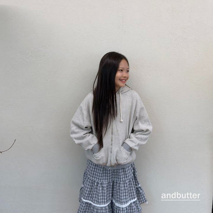【予約】Tone-on-Tone Pocket Zip-Up Hoodie  / andbutter(S-JM)