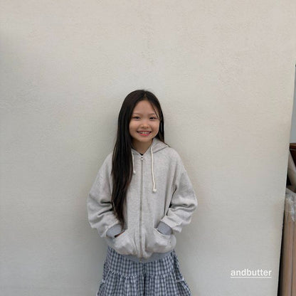 【予約】Tone-on-Tone Pocket Zip-Up Hoodie  / andbutter(S-JM)