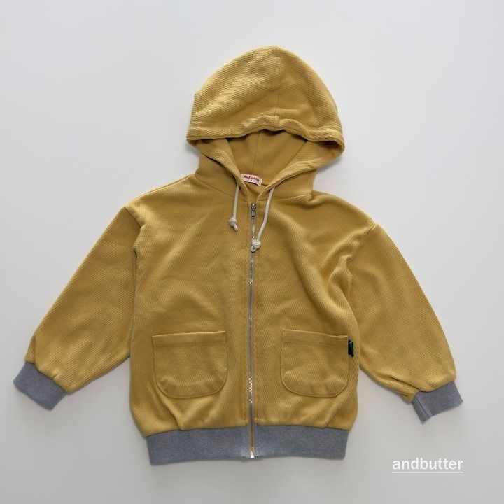 【予約】Tone-on-Tone Pocket Zip-Up Hoodie  / andbutter(S-JM)