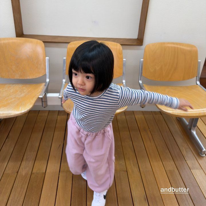 【予約】Mini Heart Jogger Pants / andbutter(S-JM)