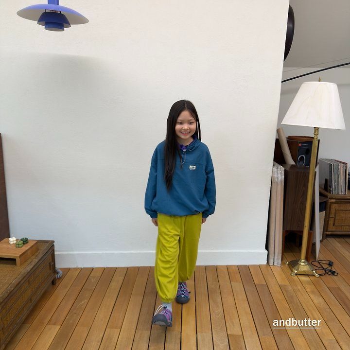 【予約】Mini Heart Jogger Pants / andbutter(S-JM)