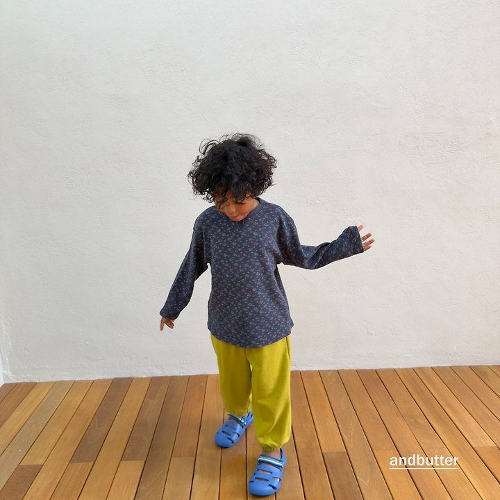 【予約】Mini Heart Jogger Pants / andbutter(S-JM)
