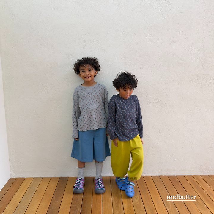 【予約】Mini Heart Jogger Pants / andbutter(S-JM)