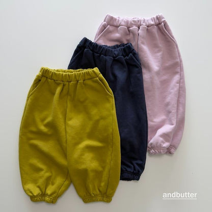 【予約】Mini Heart Jogger Pants / andbutter(S-JM)