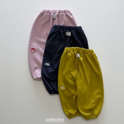 【予約】Mini Heart Jogger Pants / andbutter(S-JM)