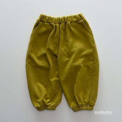 【予約】Mini Heart Jogger Pants / andbutter(S-JM)