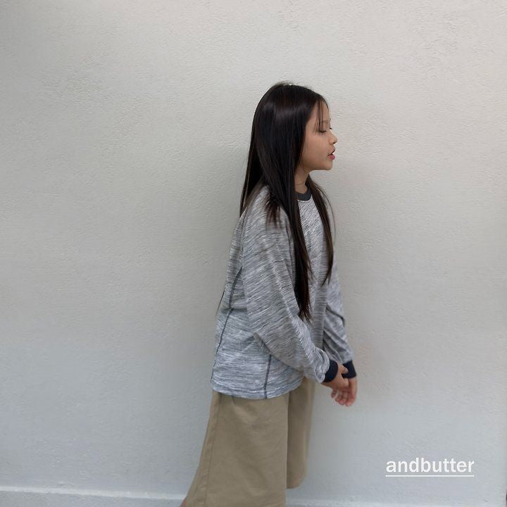 【予約】Slub Line T-Shirt / andbutter(S-JM)