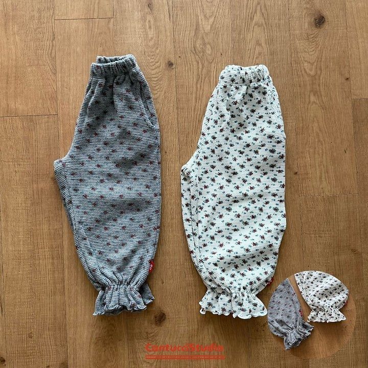 【予約】maribu flower pants / cantucci studio(XS-JS)