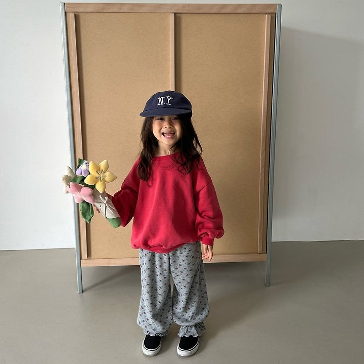 【予約】maribu flower pants / cantucci studio(XS-JS)