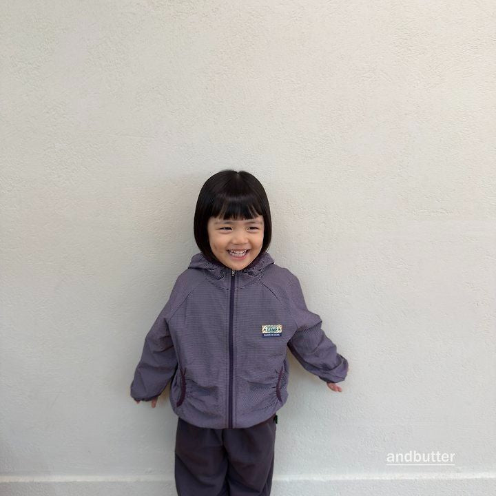 【予約】Stripe Windbreaker / andbutter(S-JM)