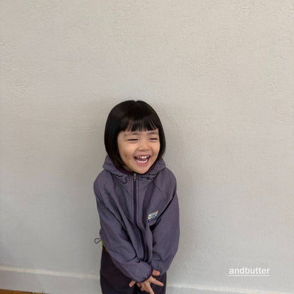 【予約】Stripe Windbreaker / andbutter(S-JM)