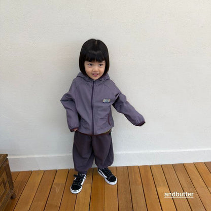 【予約】Stripe Windbreaker / andbutter(S-JM)