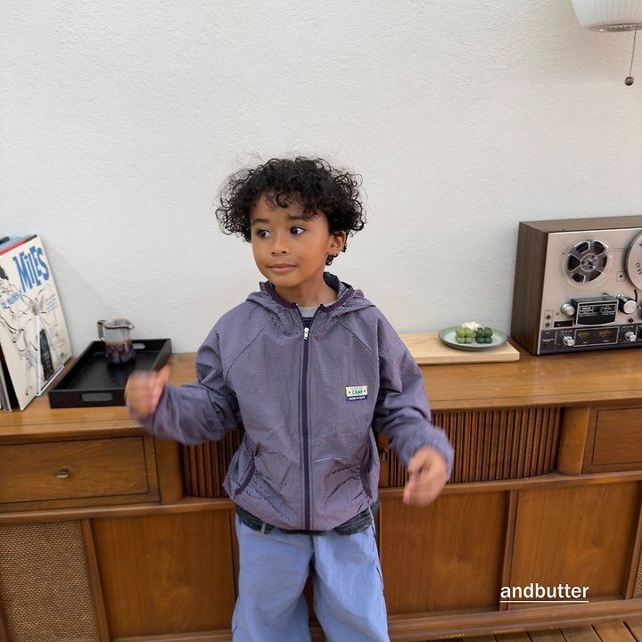 【予約】Stripe Windbreaker / andbutter(S-JM)