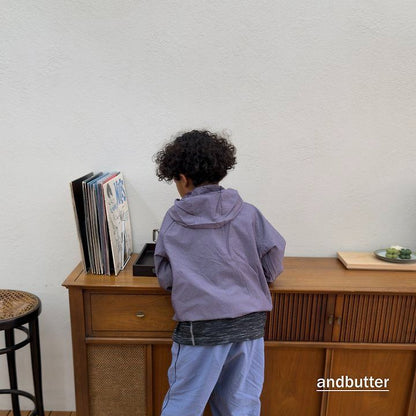 【予約】Stripe Windbreaker / andbutter(S-JM)