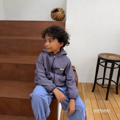【予約】Stripe Windbreaker / andbutter(S-JM)