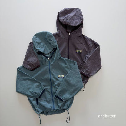 【予約】Stripe Windbreaker / andbutter(S-JM)