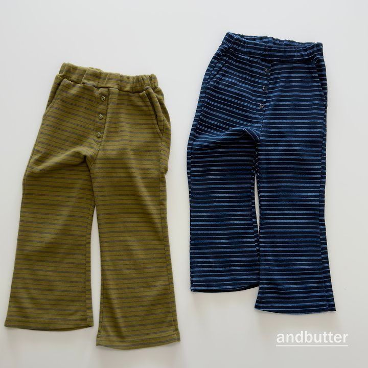 【予約】Button Flare Pants / andbutter(S-JM)