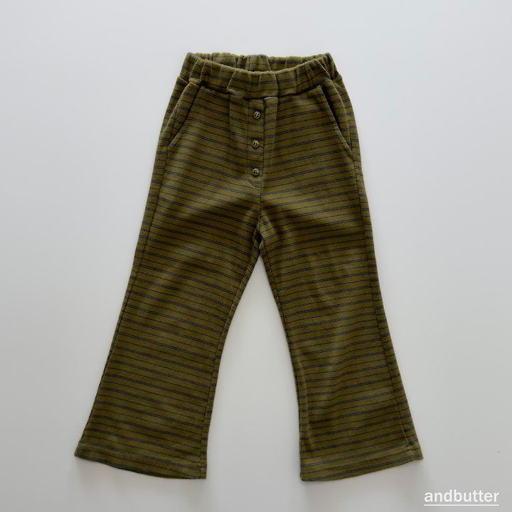 【予約】Button Flare Pants / andbutter(S-JM)