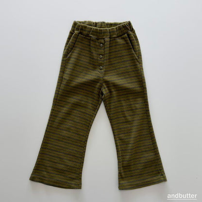 【予約】Button Flare Pants / andbutter(S-JM)