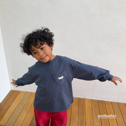 【予約】Autumn Pocket T-Shirt / andbutter(S-JM)