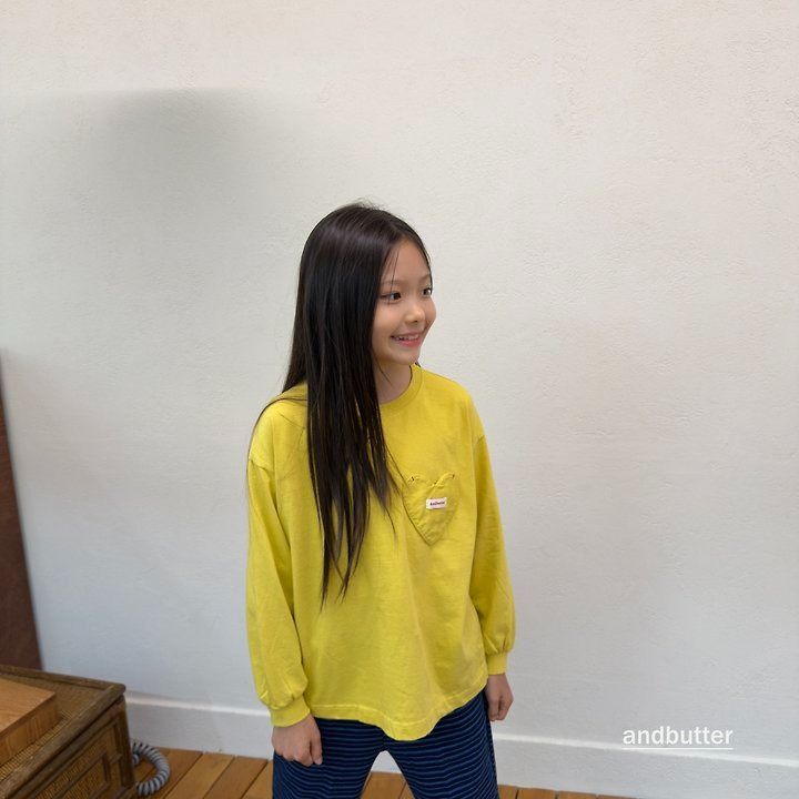 【予約】Autumn Pocket T-Shirt / andbutter(S-JM)
