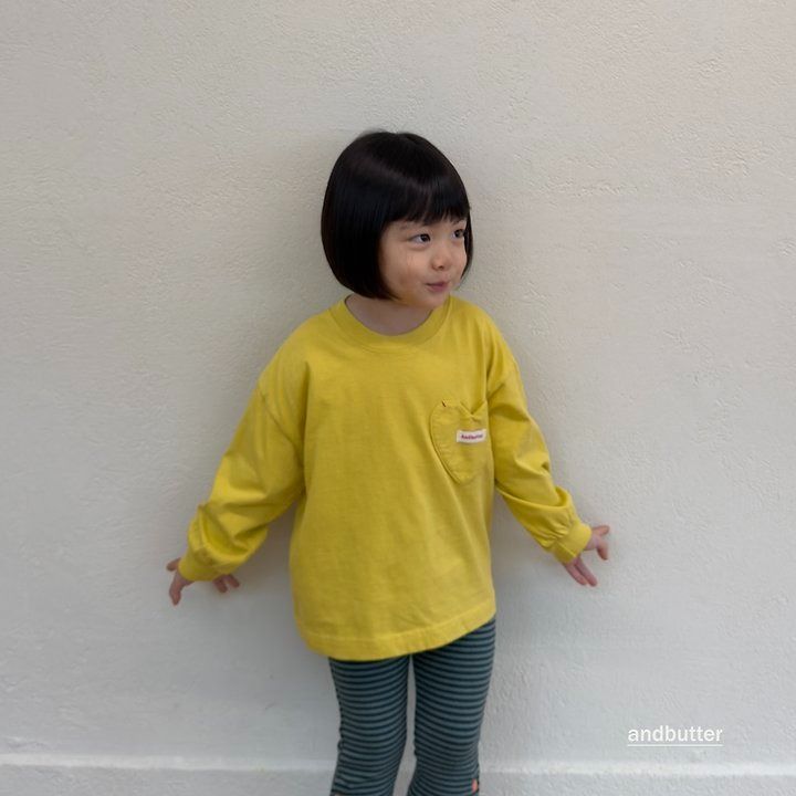 【予約】Autumn Pocket T-Shirt / andbutter(S-JM)
