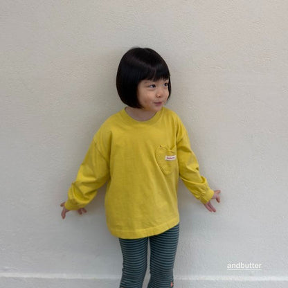【予約】Autumn Pocket T-Shirt / andbutter(S-JM)