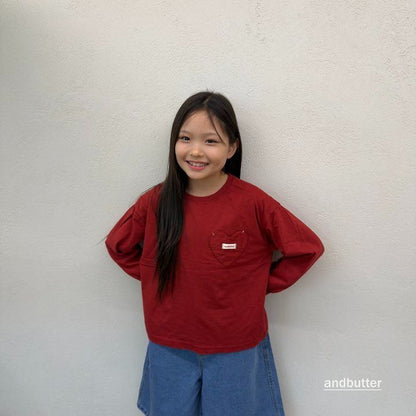 【予約】Autumn Pocket T-Shirt / andbutter(S-JM)