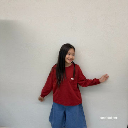【予約】Autumn Pocket T-Shirt / andbutter(S-JM)