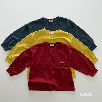 【予約】Autumn Pocket T-Shirt / andbutter(S-JM)