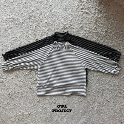 【予約】border half polo T  / owa (S-JL)  단반폴라티